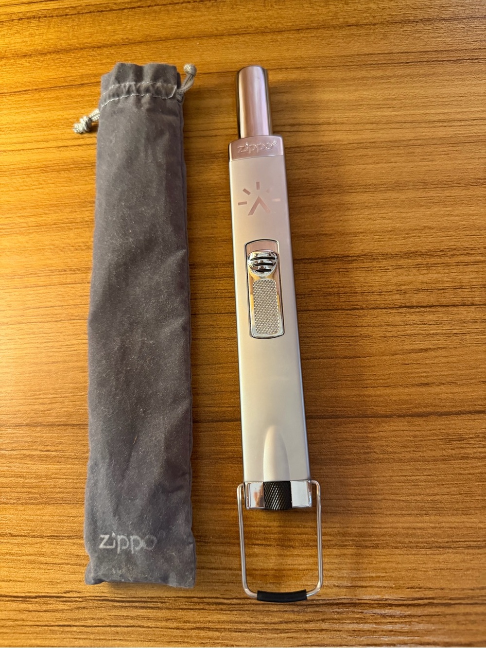 Vintage Zippo Multi Purpose Stick Lighter Butane Candle Silver w/Pouch